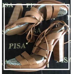 Calvin Klein Penelope sandals heel platform strap